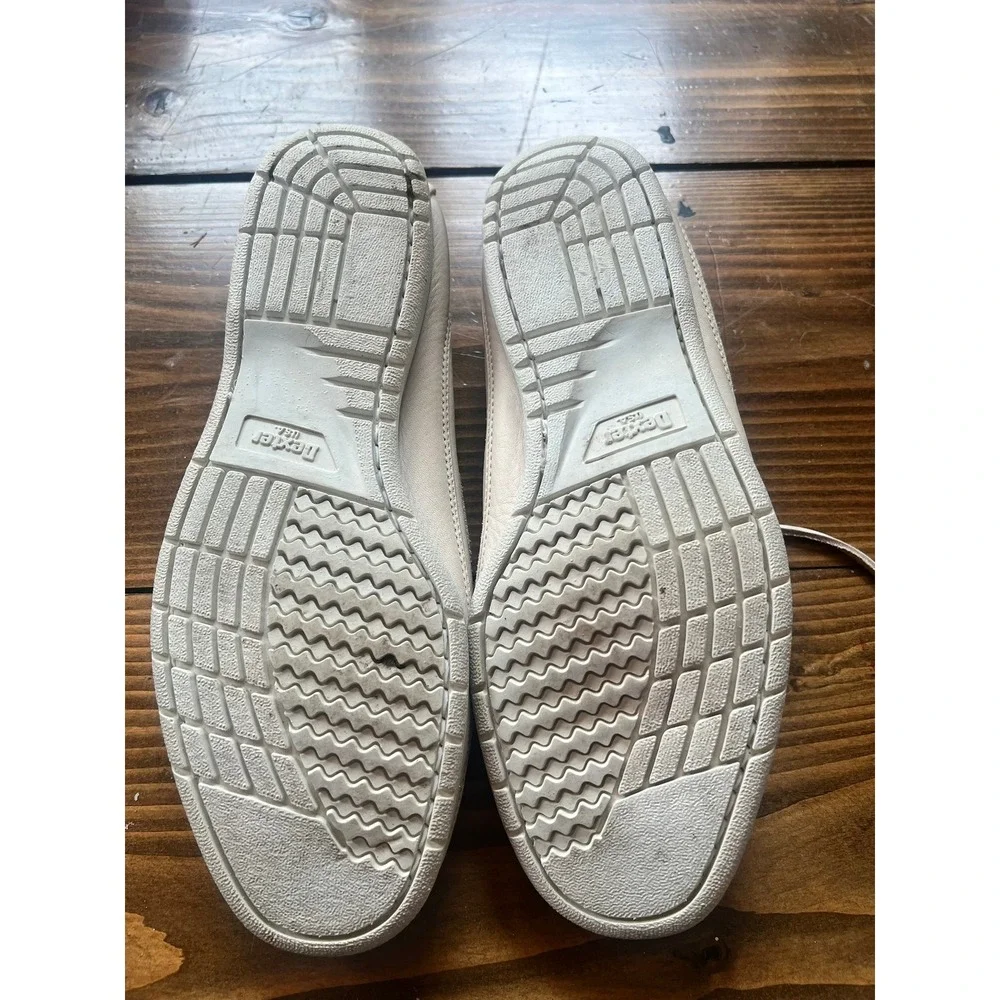 Dexter Mens Boat Shoes 10 WW White Leather USA Made Nautical Loafers 378964